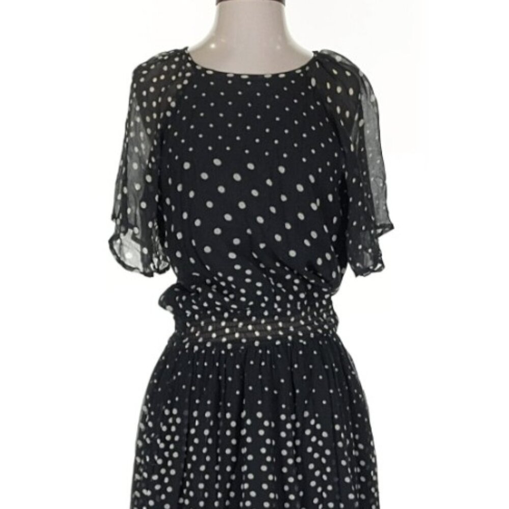 Banjanan Black and White Polka Dot Dress